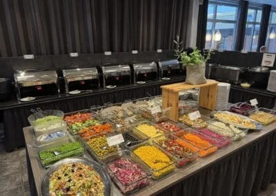 Välstädad hotellkorridor på Hotell Mittlandia